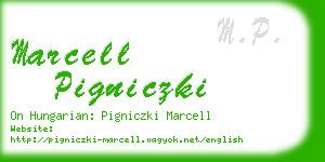 marcell pigniczki business card